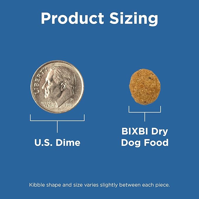 BIXBI Rawbble Dry Dog Food, Turkey, 4 lbs - USA Made with Fresh Meat - No Meat Meal & No Corn, Soy or Wheat - Freeze Dried Raw Coated Dog Food - Minimally Processed for Superior Digestibility