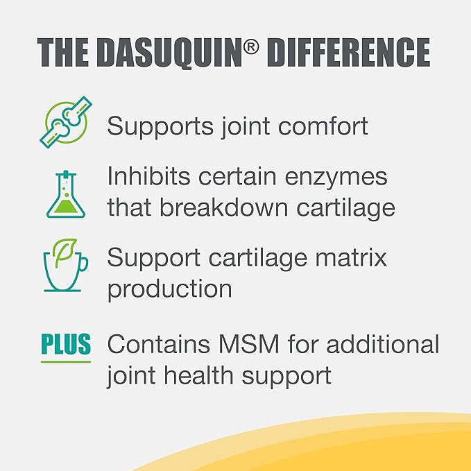 Nutramax Laboratories Dasuquin with MSM Joint Health Supplement for Small to Medium Dogs - With Glucosamine, MSM, Chondroitin, ASU, Boswellia Serrata Extract, and Green Tea Extract, 84 Soft Chews