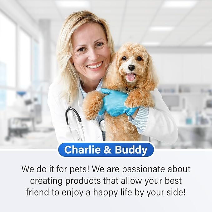 Charlie & Buddy Calming Chews for Dogs, Dog Anxiety Relief, Promote Relaxation, Dog Calming Chews with Melatonin for Dogs, Chamomile, Magnesium Citrate, 90 Soft Chews, Duck Flavor
