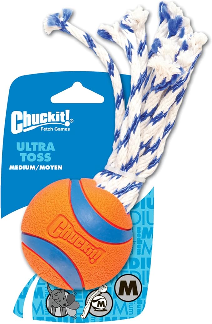 Chuckit Ultra Toss Dog Toy, Medium Indoor and Outdoor Dog Toy for Dogs 20-60 Pounds