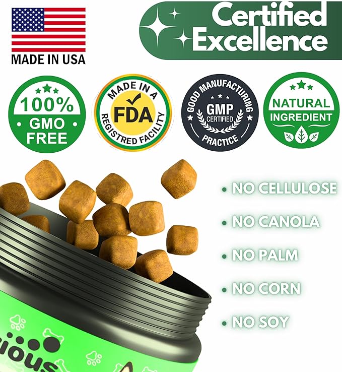 Flea and Tick Prevention for Dogs Chewables - Natural Dog Flea and Tick Control Supplement - Flea & Tick Chews for Dogs - All Life Stages - Made in USA