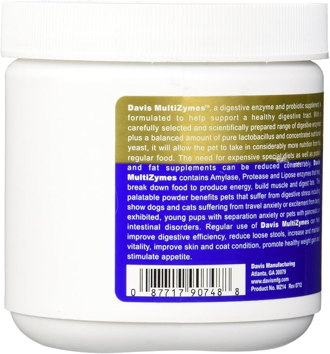 Davis MultiZymes Nutritional Supplement, 14 oz