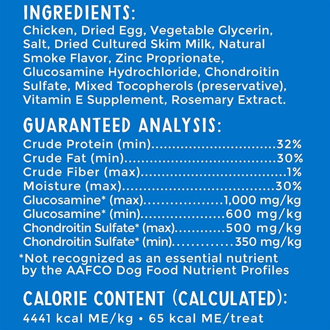 29268 & Joint, Grilled Strips, Grain Free Dog Treats, Glucosamine & Chondroitin, Chicken 4oz (Pack of 2)