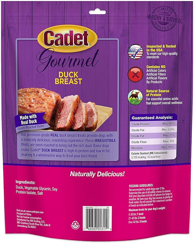 (3 Pack) Cadet Duck Dog Treat (28 Ounce Per Pack)