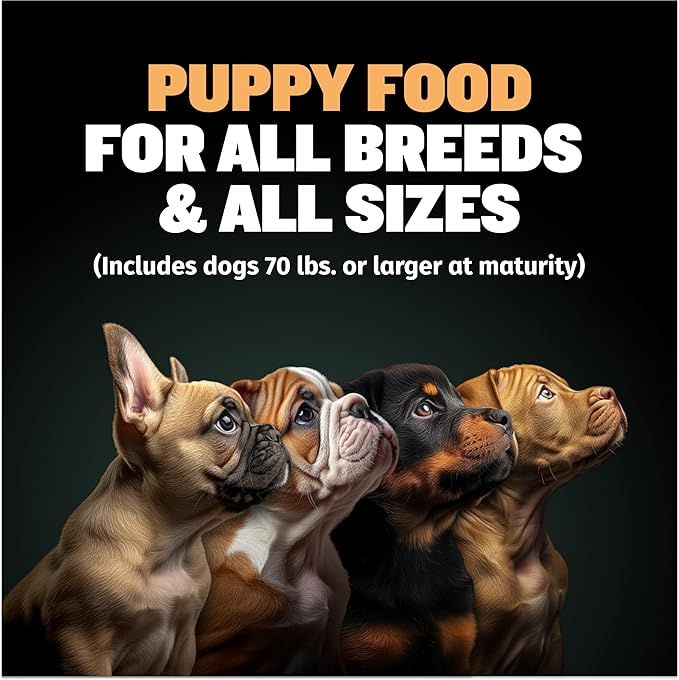 Bully Max Wet Puppy Food - Dehydrated High Protein Dog Food with Chicken - Growth & Immune Support for Small & Large Breed Puppies - 20 Dry Dog Food Pounds (Makes 55 lbs. of Wet Dog Food, 10 Pouches)