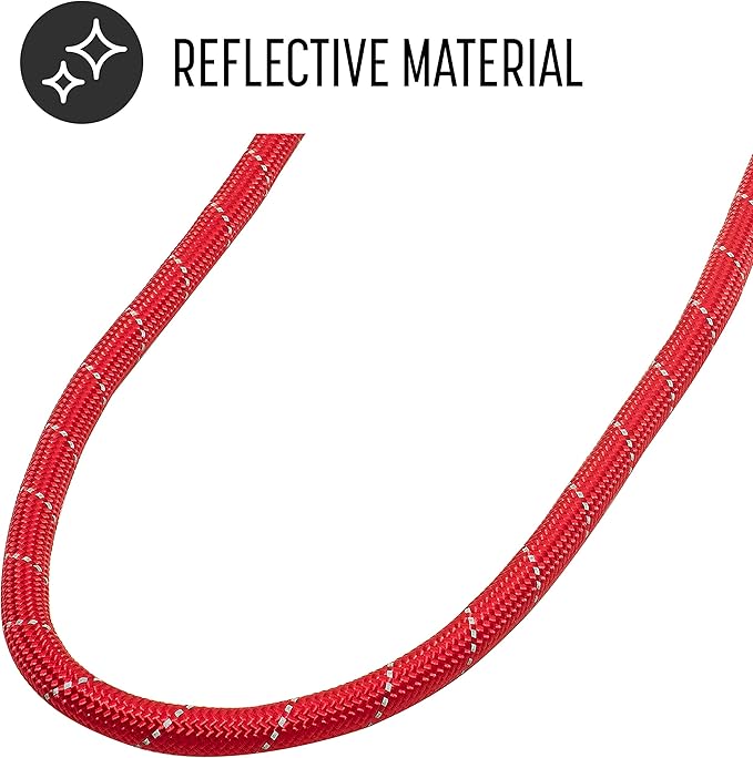 Franklin Pet Supply Nylon Dog Leash – Rope – Reflective – Dog Training – 6 Foot – Dog Walking – Ultra Strong – Red