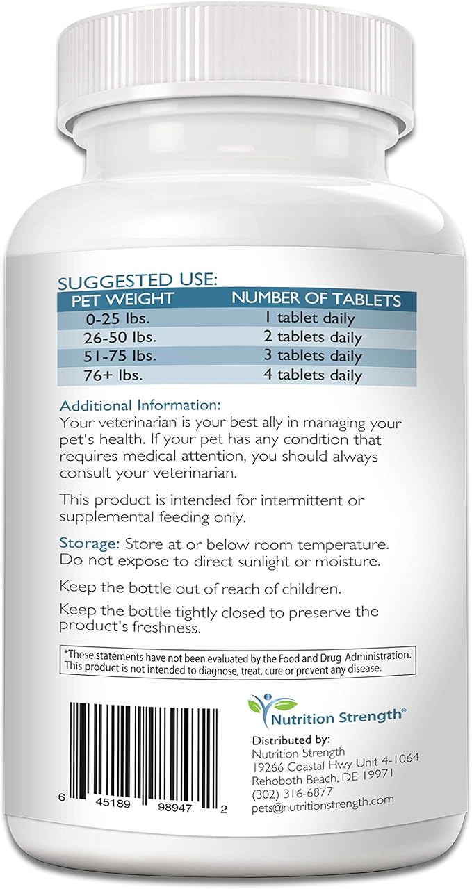 Calcium Phosphorus for Dogs Supplement, Provide Calcium for Puppies, Promote Healthy Dog Bones and Puppy Growth Rate, Dog Bone Supplement, 120 Chewable Tablets
