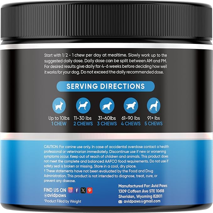 No Poo Chews for Dogs - Coprophagia Deterrent for Dogs - Stop Eating Poop for Dogs - Dog Poop Eating Deterrent - Forbid Stool Eating Deterrent for Dogs with Probiotics & Enzymes for Digestive Health