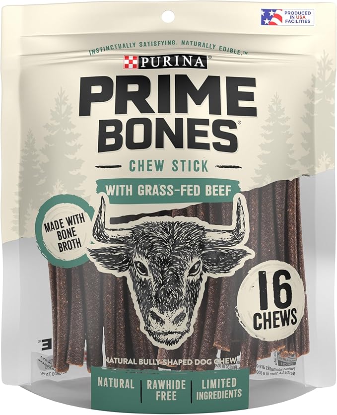 Purina Prime Bones Chew Stick With Grass-Fed Beef - 17.5 oz. Pouch