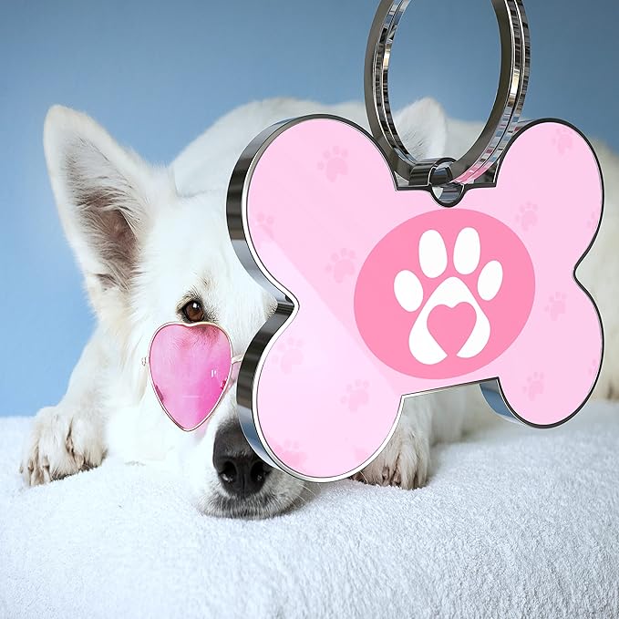 QR Code Dog Tag,Dog Tags Personalized for Pets, Custom Dog Name ID Tags Personalized Dog and Cat Tags -Free Online&Scan QR Receive Instant Location Alert Email