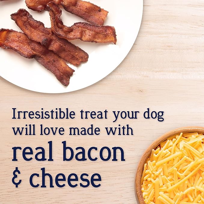 Stewart Freeze Dried Dog Treats, PuffPops Bacon and Cheese Recipe, Gluten Free, 2.8 Ounce Resealable Pouch, Made in USA, Dog Training Treats