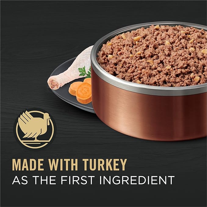 Purina Pro Plan Grain Free Dog Food Wet Pate, Turkey and Sweet Potato Entree - (Pack of 12) 13 oz. Cans