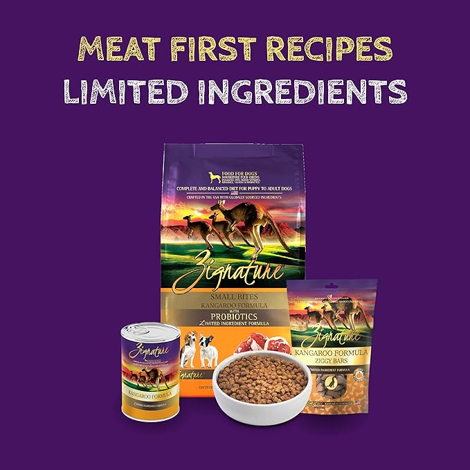 Zignature Kangaroo Limited Ingredient Formula Dry Dog Food Small Bites Dry Dog Food 4lb
