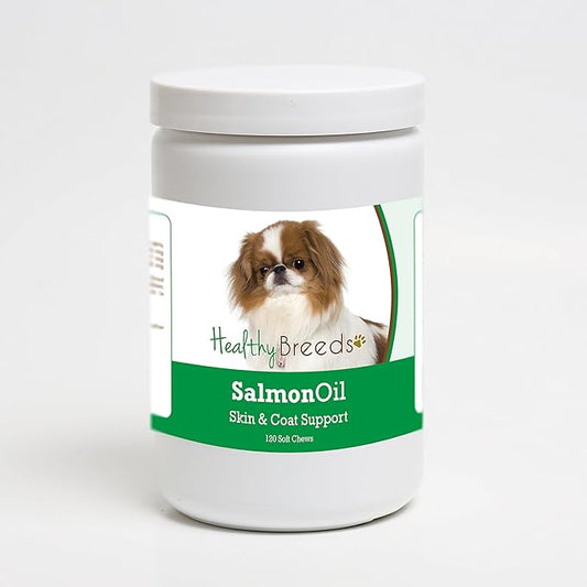 Healthy Breeds Japanese Chin Salmon Oil Soft Chews 120 Count