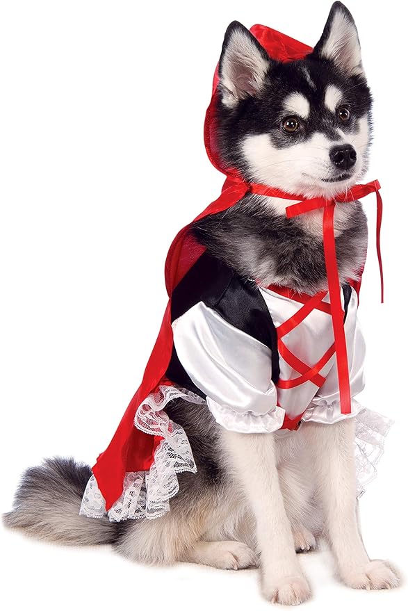 Rubie's unisex adult Red Riding Hood Pet Accessory, As Shown, XL Neck 20 Girth 27 Back 28 US