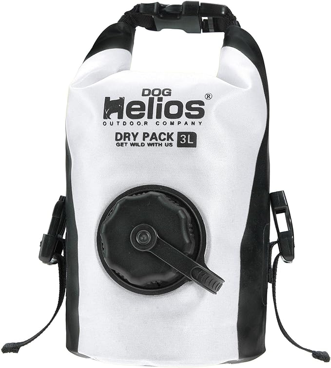Dog Helios 'Grazer' Waterproof Outdoor Travel Dry Food Dispenser Bag, 3L, White