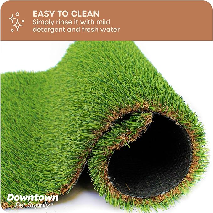 Downtown Pet Supply Replacement Dog Potty Grass, 30 x 40 - Washable Synthetic Grass Pad for Dogs, Suitable as Indoor or Outdoor Grass Pee Turf - Dog Housebreaking Supplies