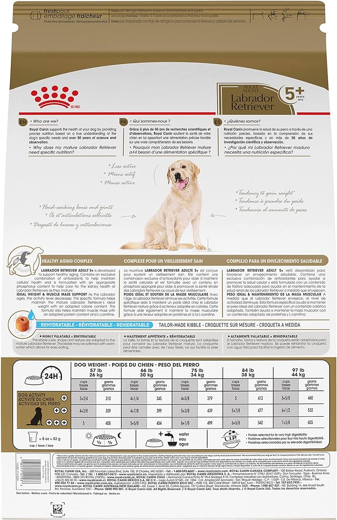 Royal Canin BHN Labrador Retriever Adult 5+ Dry Dog Food, 28 lb Bag