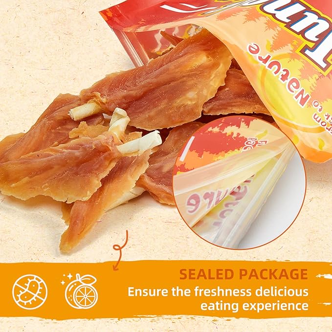 Jungle Calling Dog Treats,Chicken Jerky Wrapped Rawhide Chew Sticks-Long Lasting Chewing Food for all dogs,Hip Joint Health Rich in Glucosamine & Chondroitin,10.6 oz