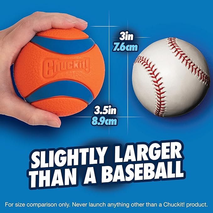 Chuckit Ultra Ball Dog Toy, XL (3.5 Inch Diameter), Pack of 1, for breeds 100+ lbs