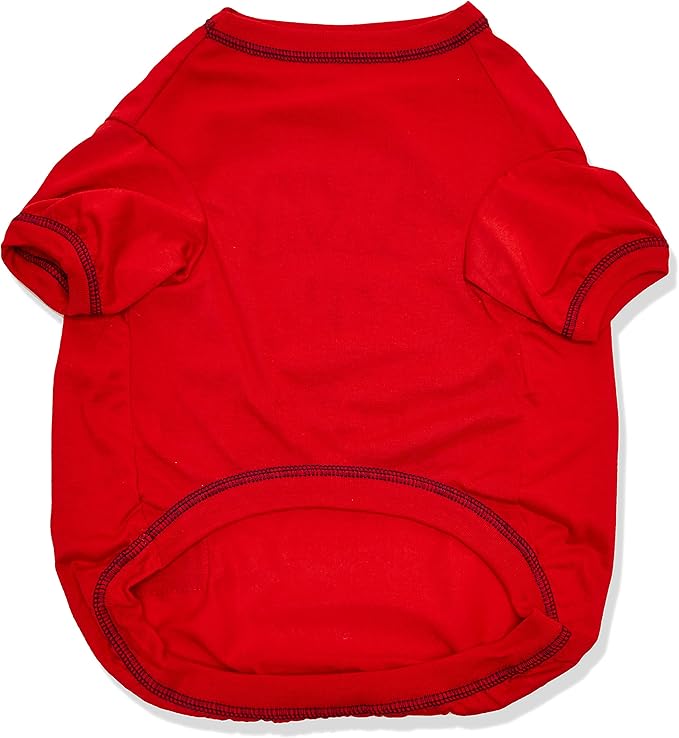 MLB Texas Rangers Dog T-Shirt, Small. - Licensed Shirt for Pets Team Colored with Team Logos. - Premium Stretchable Materials for The Comfort of Your Dog & cat.