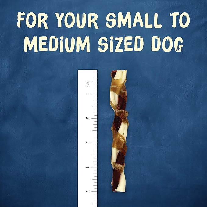 Purina Busy Bone Jerky Twists Grain Free Small/Med Breed Beefhide and Chicken Dog Jerky Treats - (Pack of 5) 20 ct. Pouches