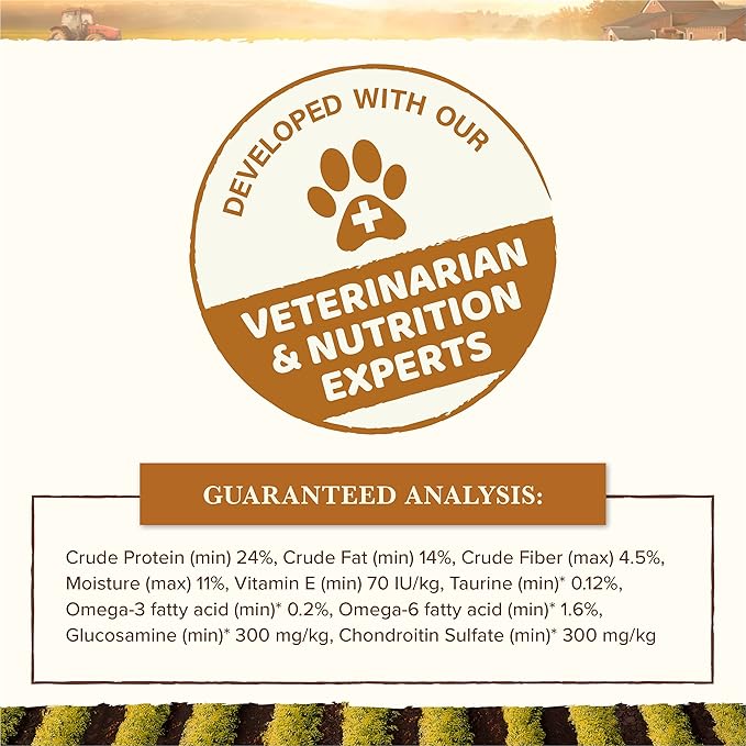 Whole Earth Farms Natural Grain Free Dry Kibble, Wholesome And Healthy Dog Food, Pork, Beef, And Lamb Recipe - 25 LB Bag