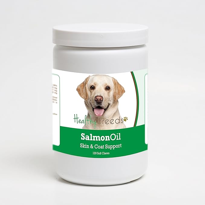 Healthy Breeds Labrador Retriever Salmon Oil Soft Chews 120 Count