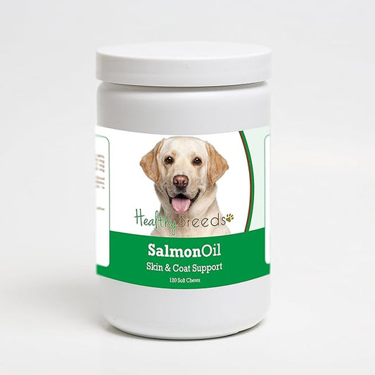 Healthy Breeds Labrador Retriever Salmon Oil Soft Chews 120 Count
