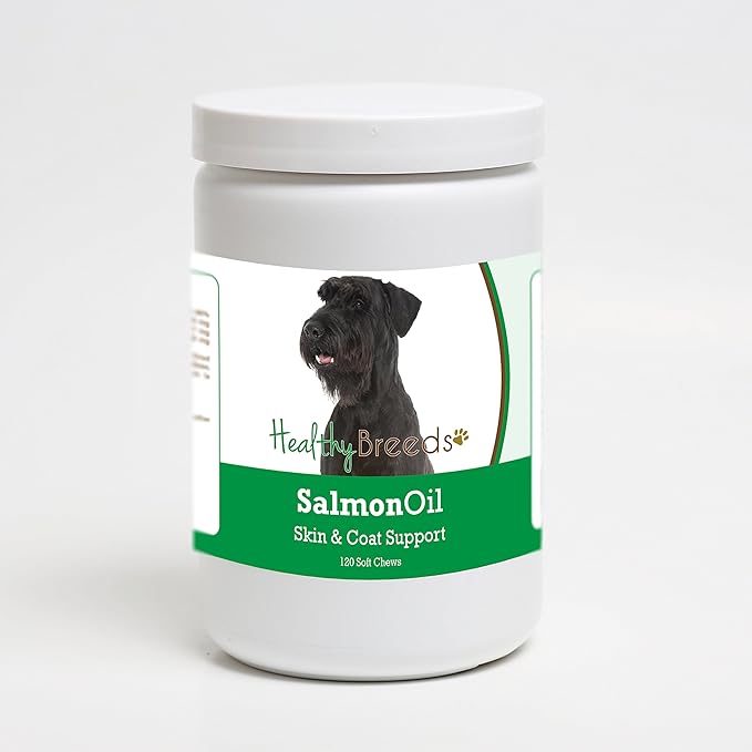 Healthy Breeds Giant Schnauzer Salmon Oil Soft Chews 120 Count