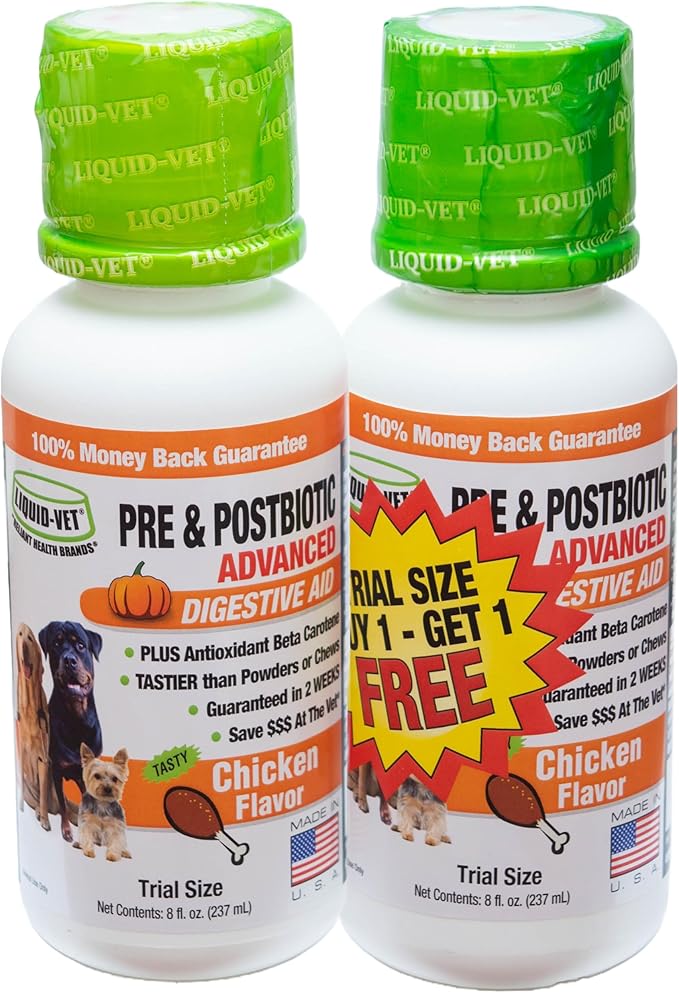 Liquid-Vet K9 Pre & PostBiotic Advanced (Chicken, 8oz/2Pack)