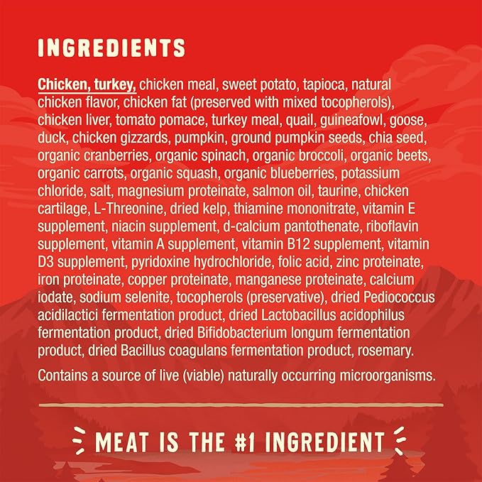 Stella & Chewy's Wild Red Dry Dog Food Raw Coated High Protein Grain & Legume Free Prairie Recipe, 21 lb. Bag