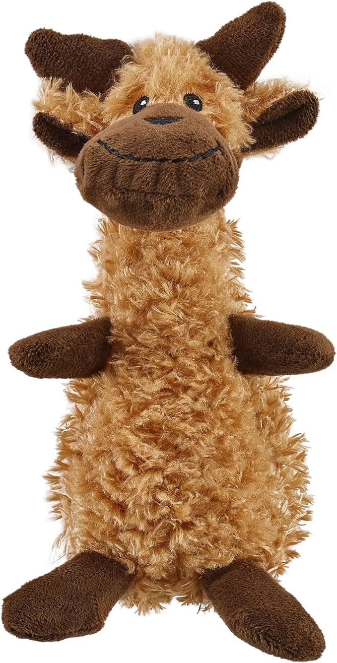Outward Hound Scruffles Moose Plush Squeaky Dog Toy, Small