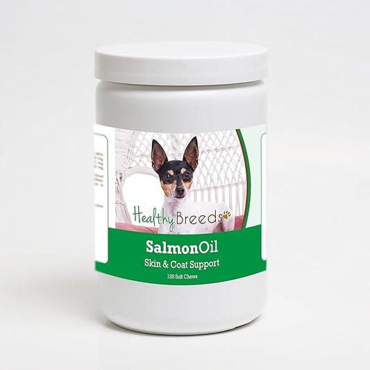 Healthy Breeds Toy Fox Terrier Salmon Oil Soft Chews 120 Count