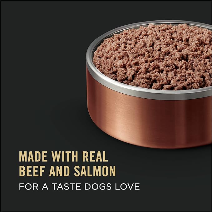 Purina Pro Plan High Protein, Grain Free Wet Dog Food, Beef and Salmon Entree - (Pack of 12) 13 oz. Cans