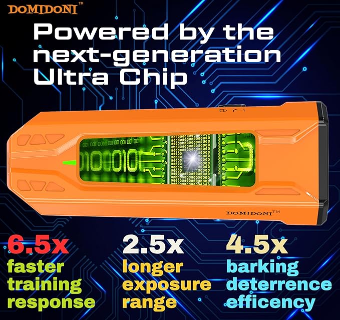 2024 Dog Bark Deterrent Device - Anti-Bark Devices for Dogs, No More Barks Dog Training Tool-Most Effective Dog Behavior Aid- Barking Eliminator Indoor/Outdoor, Dog Silencer/Behavior Corrector(Orange)