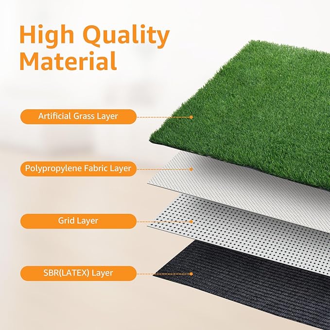 LOOBANI 51in x 26in Grass Pad for Dogs Potty Training Excellent Drainage Artificial Grass Pee Pad for Dogs Turf Fake Grass Potty Easy to Clean Indoor Outdoor