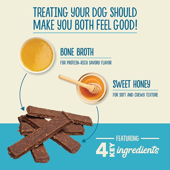 ACANA Chewy Strips Dog Treats, Salmon, High Protein Dog Treats, 4oz