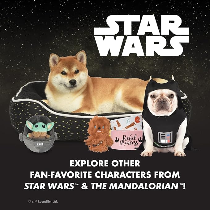 STAR WARS for Pets The Mandalorian: Mandalorian Dog Harness Large (L) | Large The Mandalorian Harness for Dogs | D Ring Pet Harness, Harness for Large Dogs