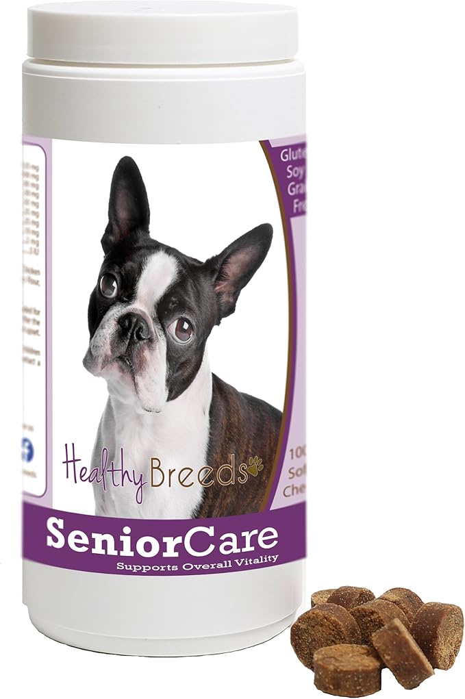 Healthy Breeds Boston Terrier Senior Dog Care Soft Chews 100 Count