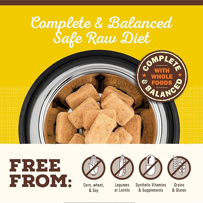 Primal Freeze Dried Dog Food Nuggets, Rabbit; Complete & Balanced Meal; Also Use as Topper or Treat; Premium, Healthy, Grain Free, High Protein Raw Dog Food, 5.5 oz