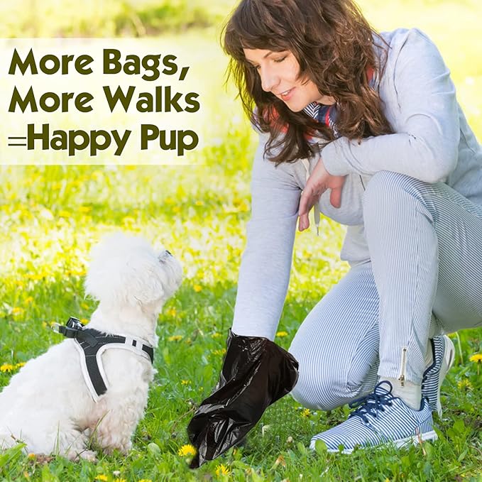 Biodegradable Dog Poop Bag 1080 Counts, Eco-Friendly Dog Waste Bags With 1 Free Dispenser, Leak Proof Pet Waste Disposal Refill Bags (Scented)
