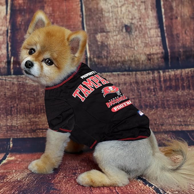 Pets First PET SHIRT for Dogs & Cats - NFL TAMPA BAY BUCCANEERS Dog T-Shirt, X-Small. - Cutest Pet Tee Shirt for the real sporty pup