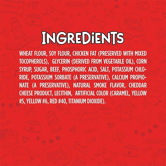 Mini Dogs Beef & Cheese Flavor Soft & Chewy Dog Treats, 25-oz.