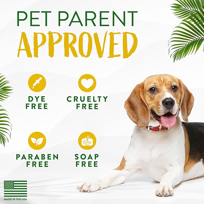 TropiClean Hypoallergenic Dog Wipes for Paws and Butt | Fragrance Free Dog Grooming Wipes | Safe for The Face | Puppy & Cat Friendly | 100 Count
