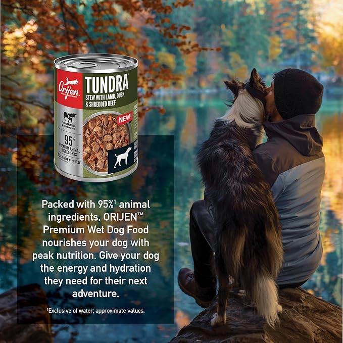 ORIJEN Tundra Stew Wet Dog Food, WholePrey Ingredients, 12.8oz (Case of 12)