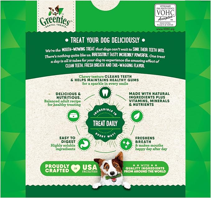 Greenies Original Large Natural Dental Care Dog Treats, 36 oz. Pack (24 Treats)