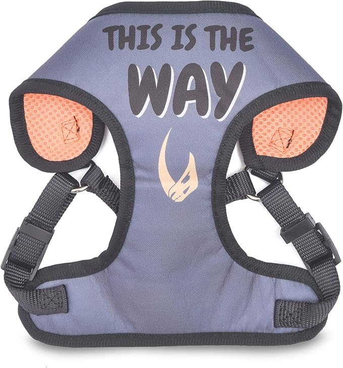 STAR WARS for Pets The Mandalorian: Mandalorian Dog Harness Large (L) | Large The Mandalorian Harness for Dogs | D Ring Pet Harness, Harness for Large Dogs