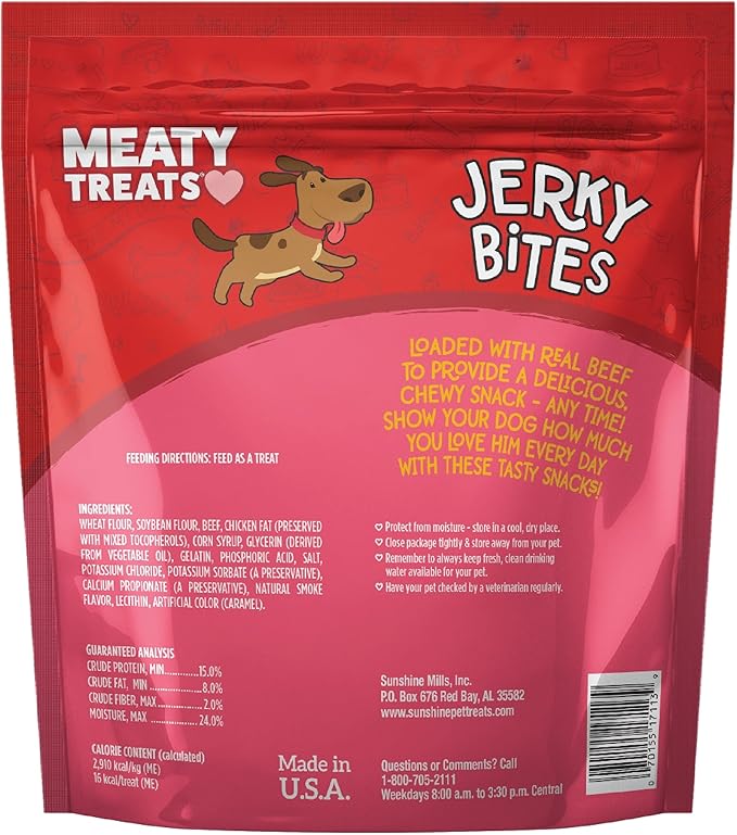 Jerky Bites Beef Flavor Soft & Chewy Dog Treats, 25-oz.