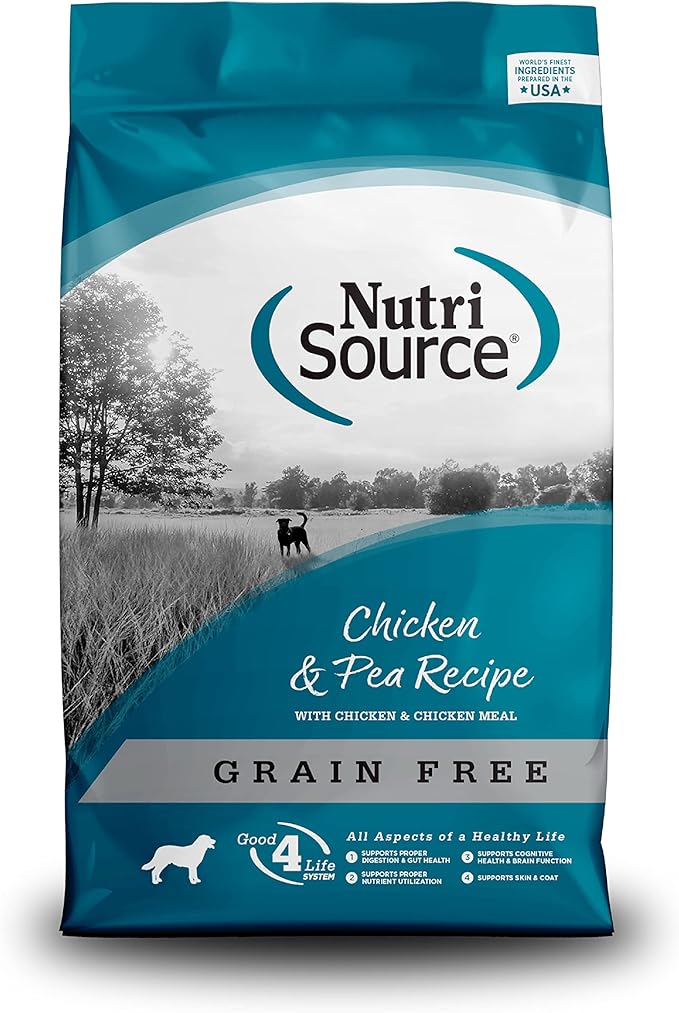 Tuffy'S Pet Food Nutrisource Grain Free Chicken Formula Dry Dog Food, 5-Pound